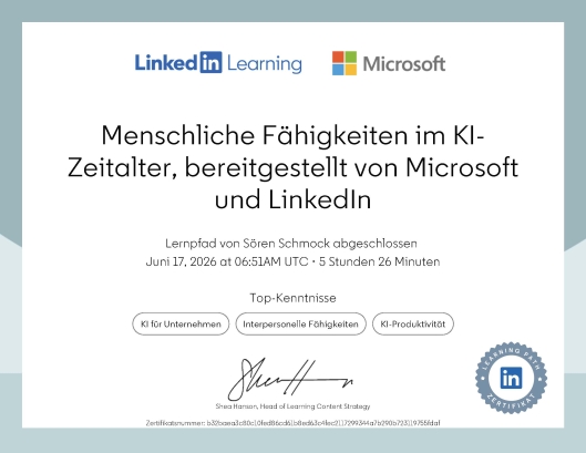 Menschliche Fähigkeiten im KI-Zeitalter, bereitgestellt von Microsoft und LinkedIn